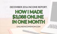 Income Report: How I Made $3,088 in December 2016